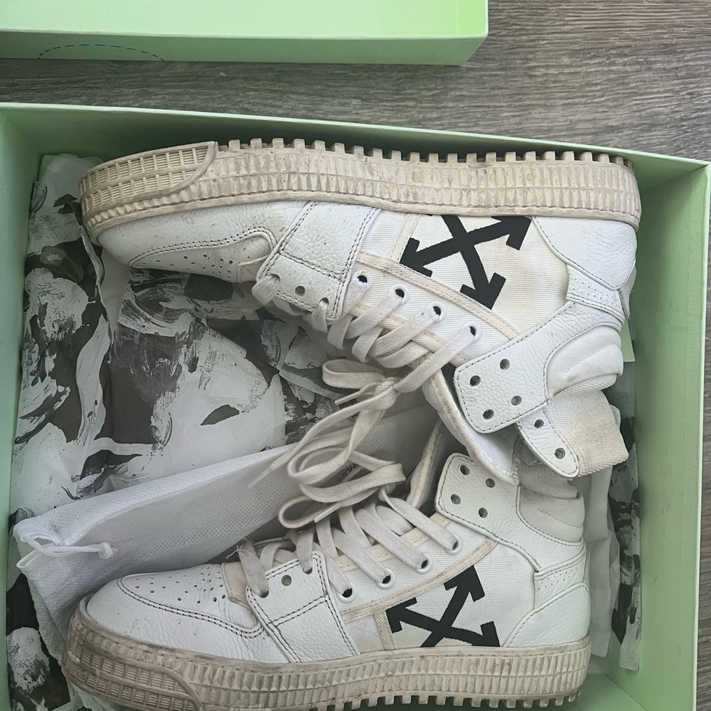 Off white high top sneakers